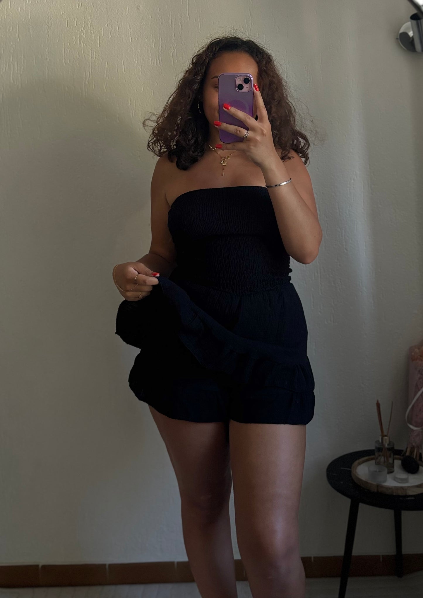 Combi short Mélina - Noir