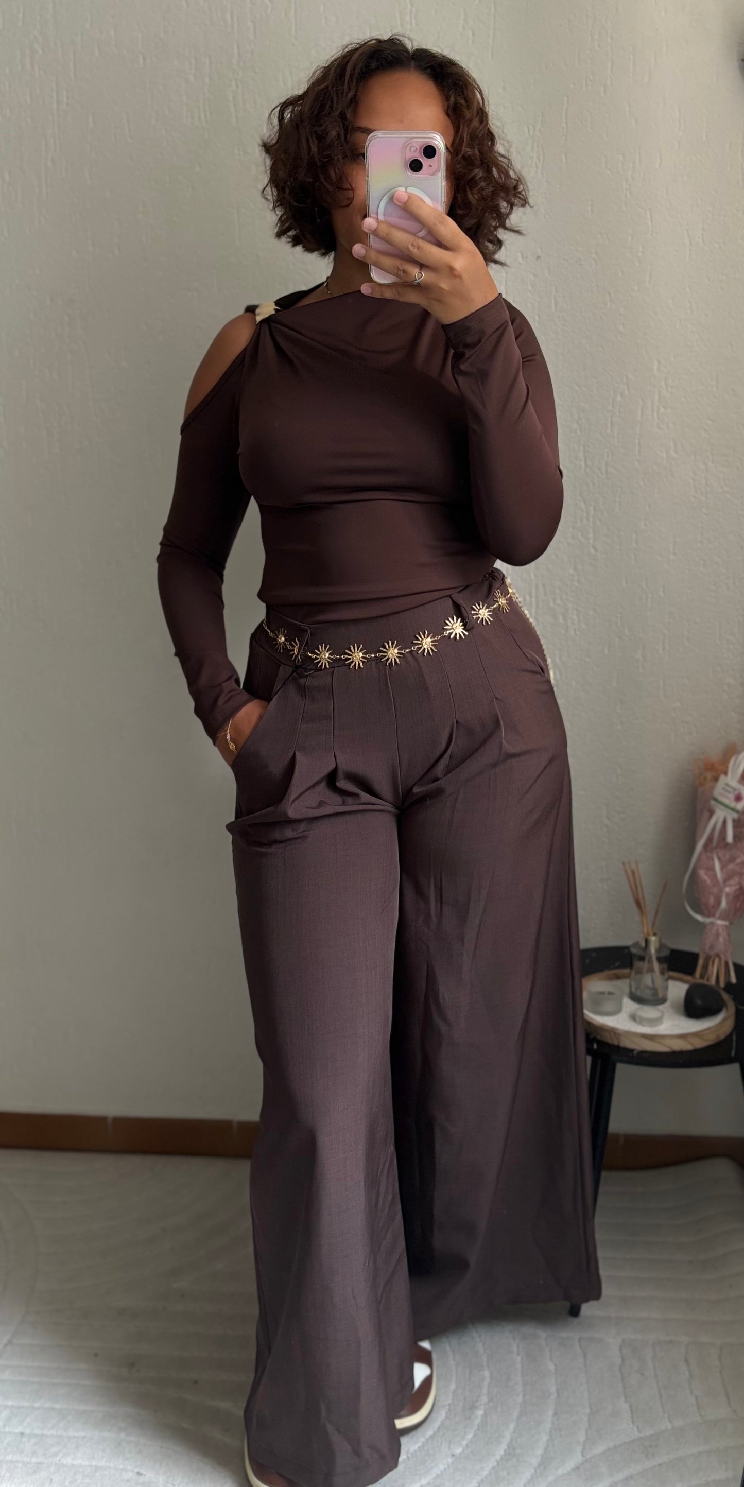 Pantalon Kelly Marron