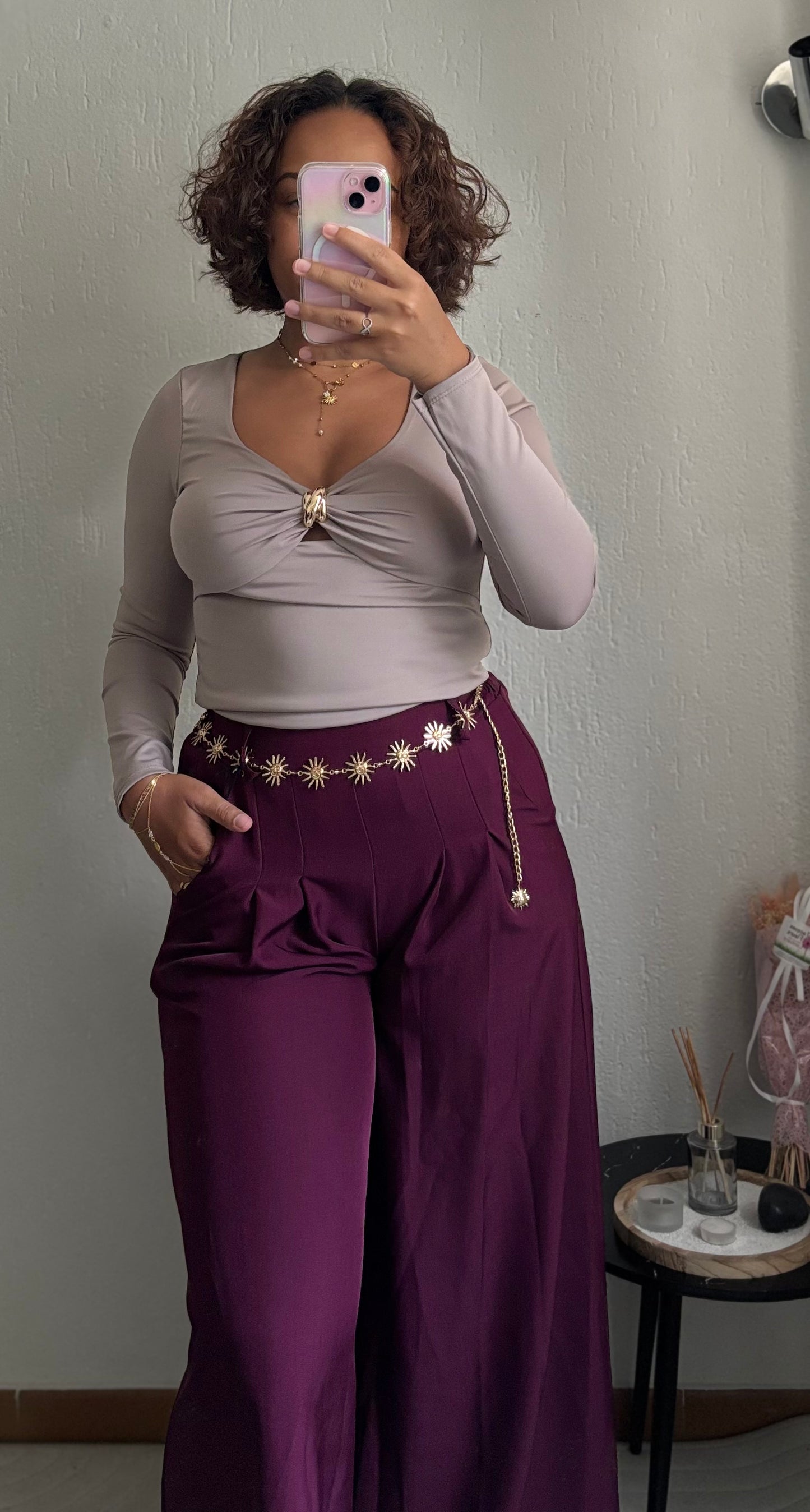 Pantalon Kelly Bordeaux