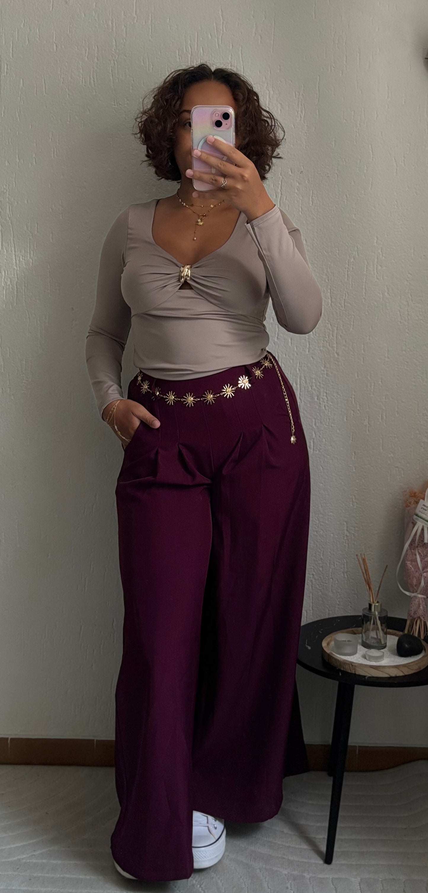 Pantalon Kelly Bordeaux