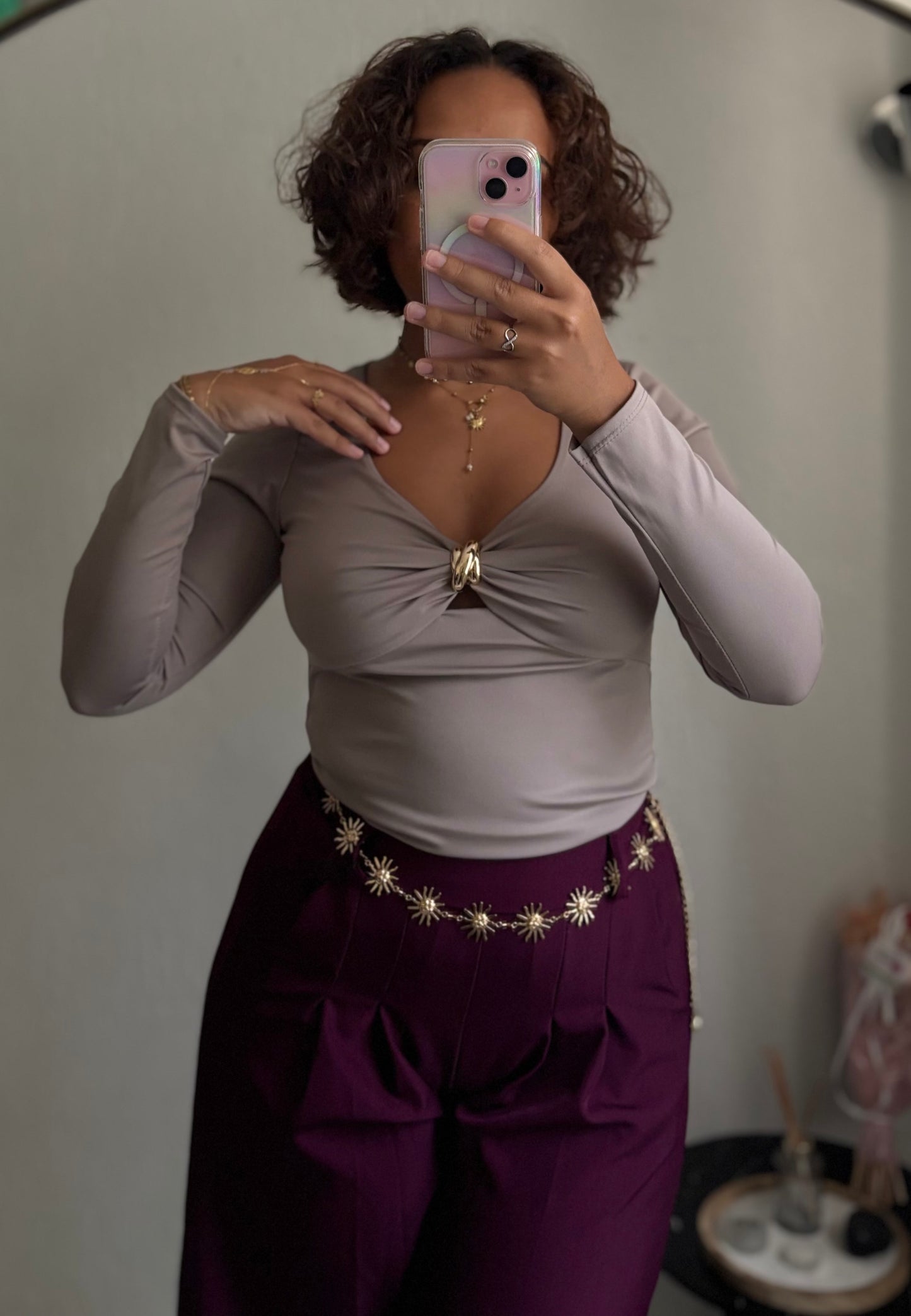 Top Eréna - Taupe