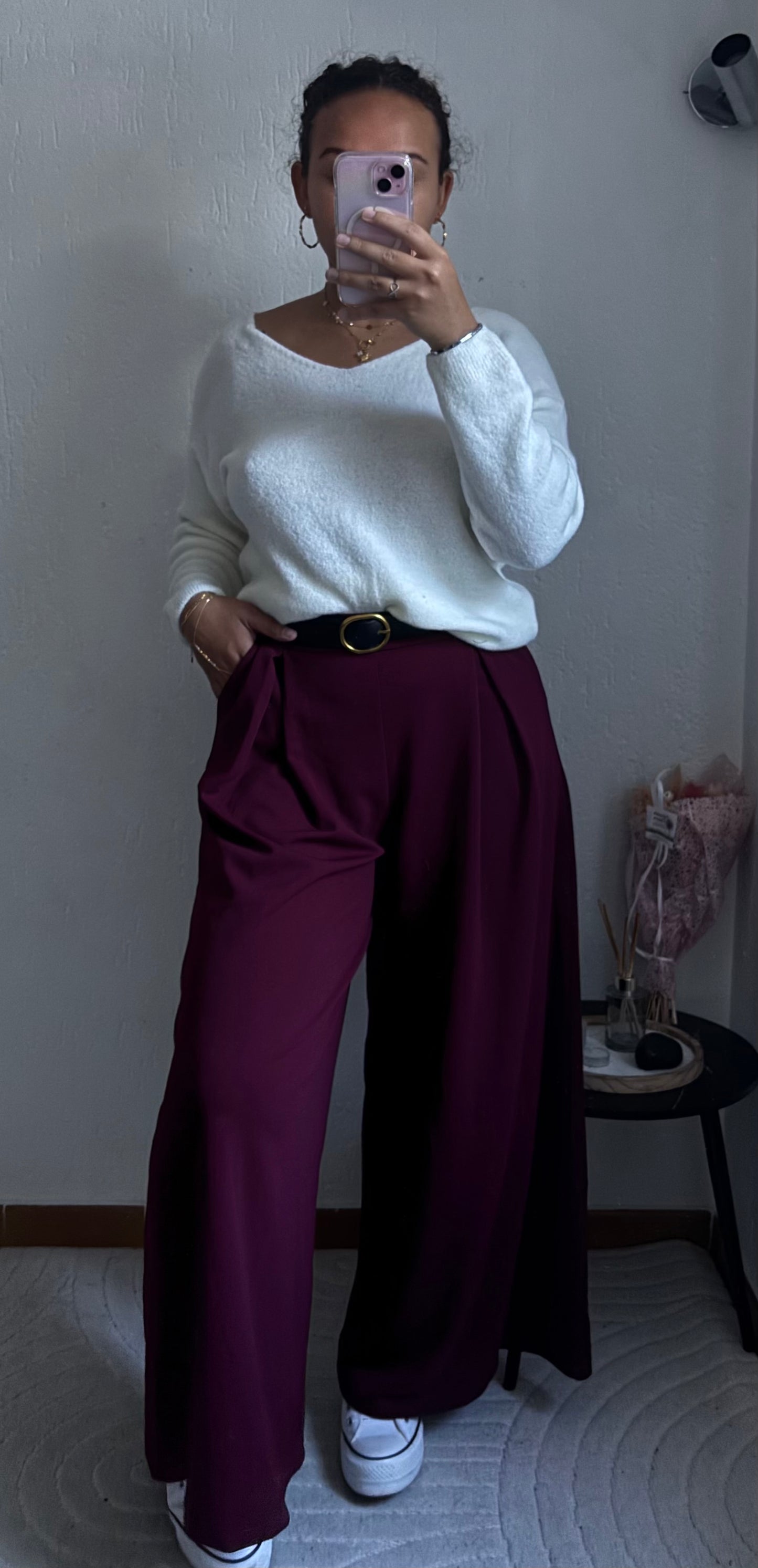 Pantalon Selma - Bordeaux