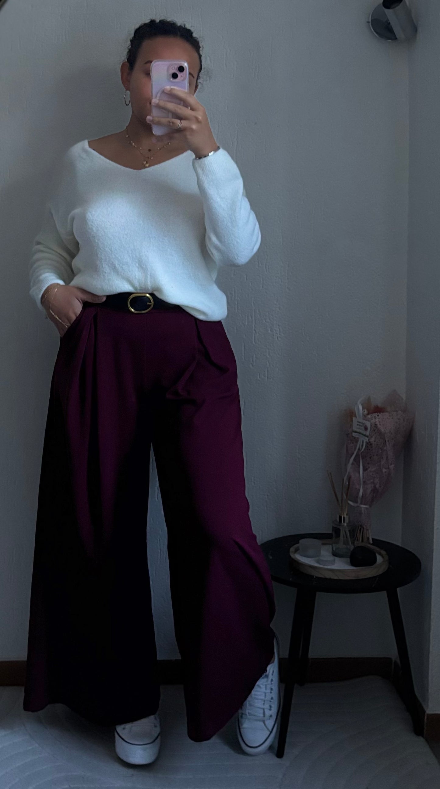 Pantalon Selma - Bordeaux