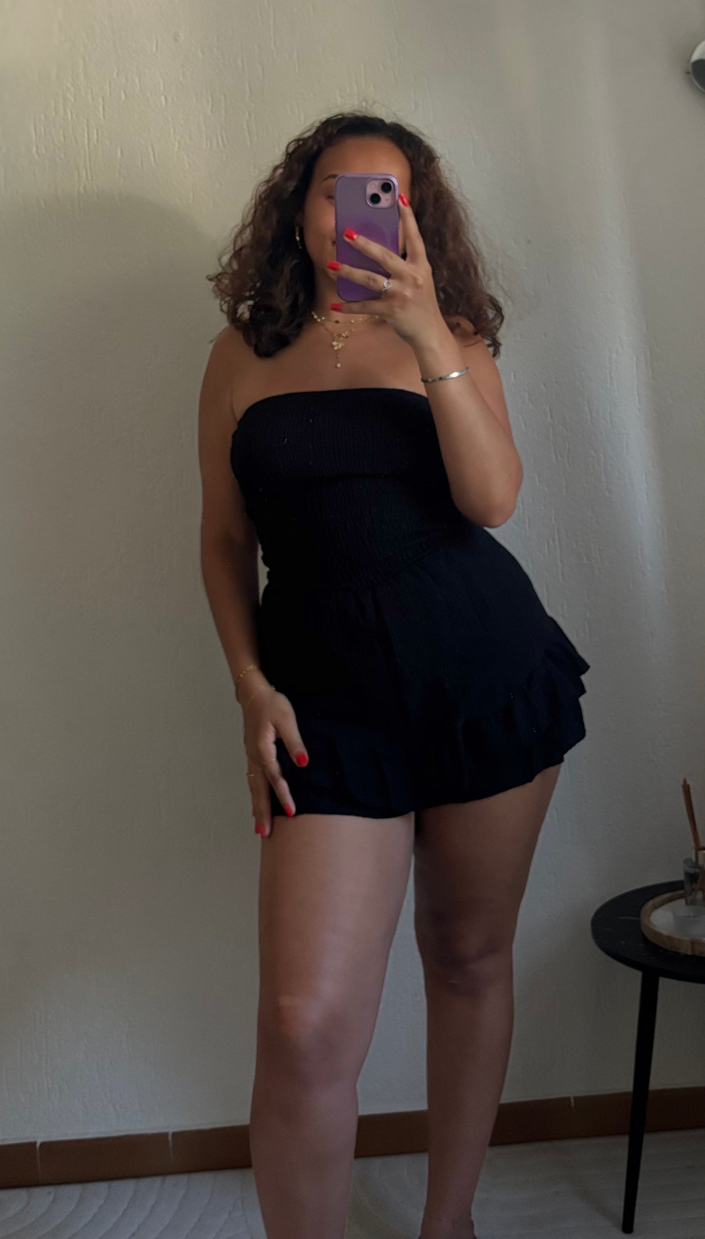Combi short Mélina - Noir