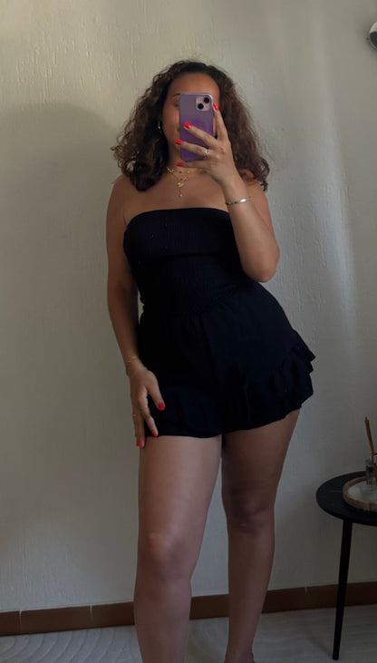 Combi short Mélina - Noir