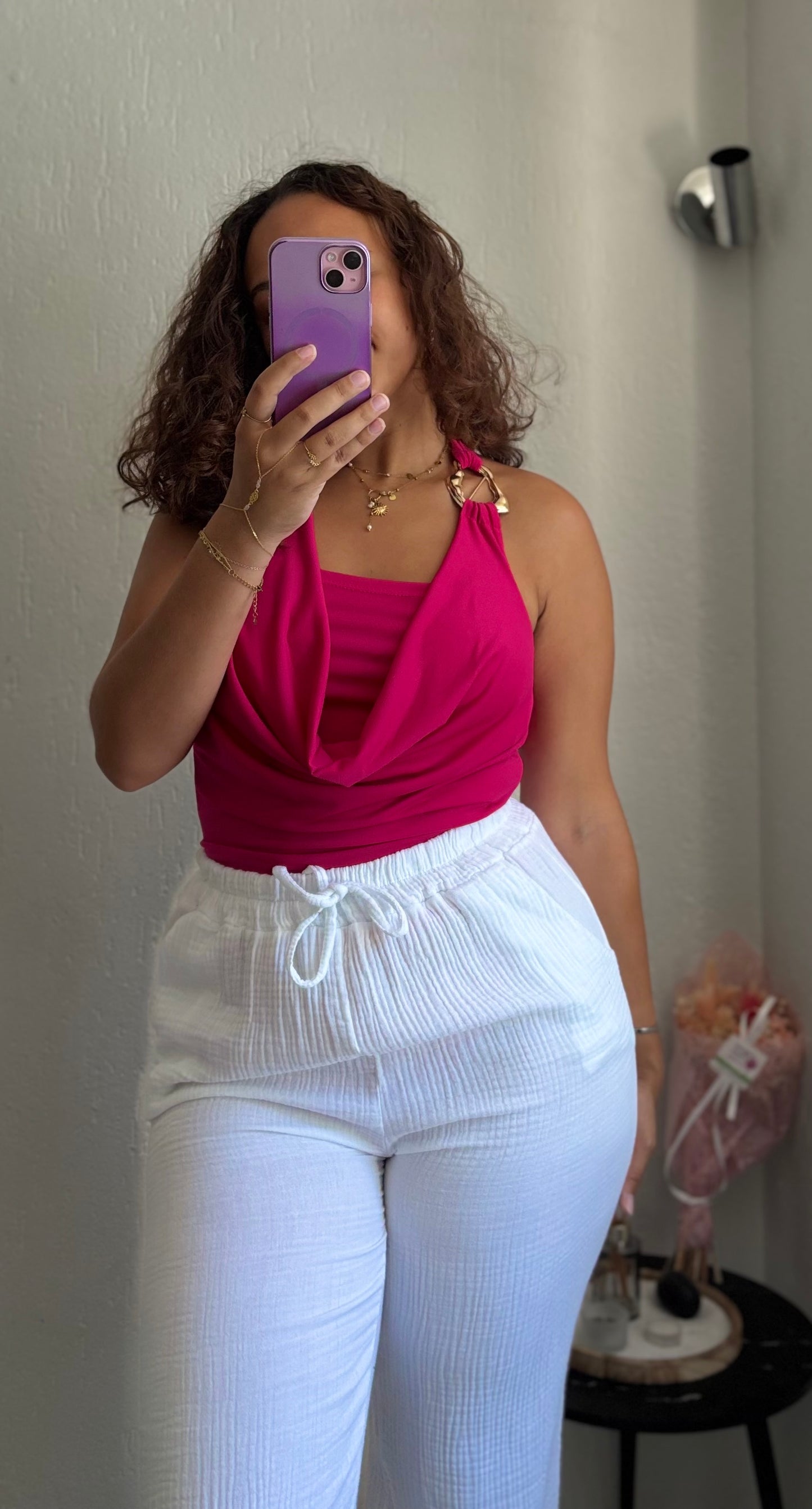 Top Naïma - Rose Fuschia