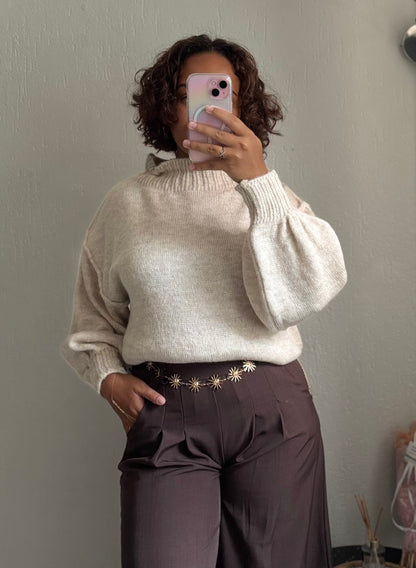 Pull Oversize Lina - Beige