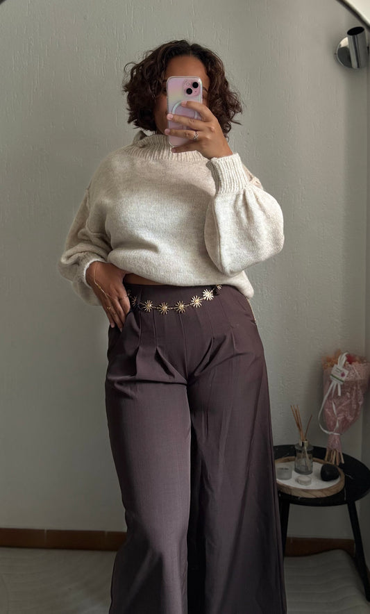 Pull Oversize Lina - Beige