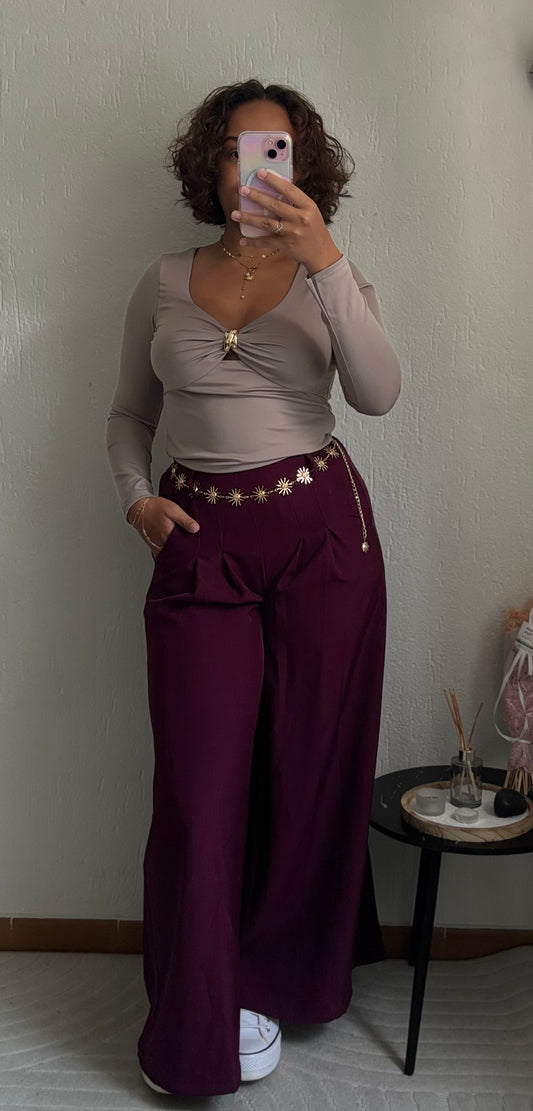 Pantalon Kelly Bordeaux
