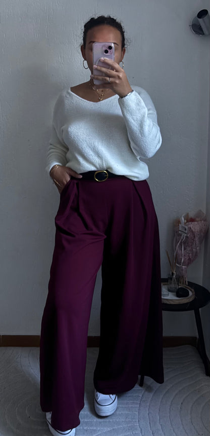 Pantalon Selma - Bordeaux