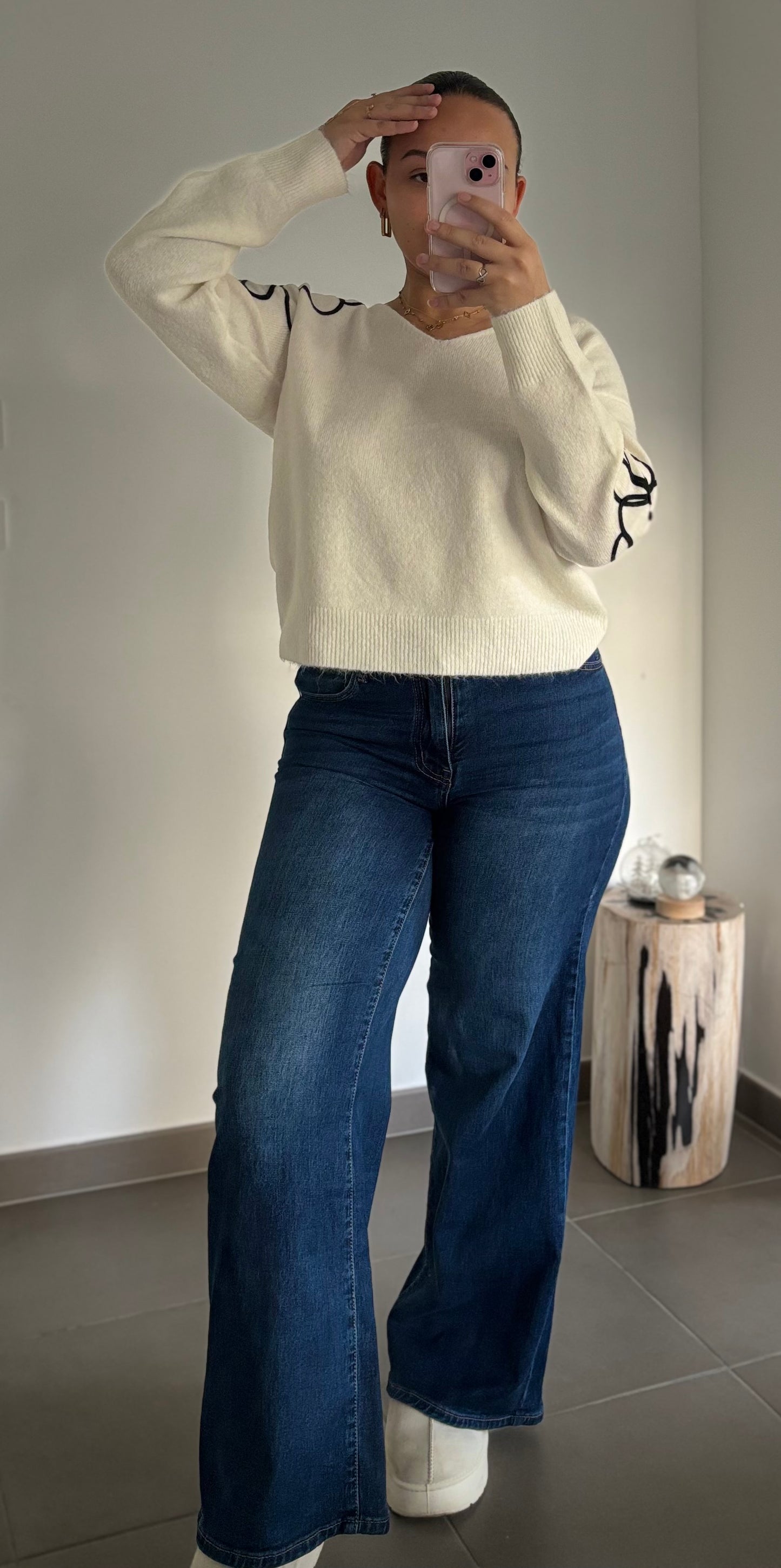 Pull Oleana - Blanc