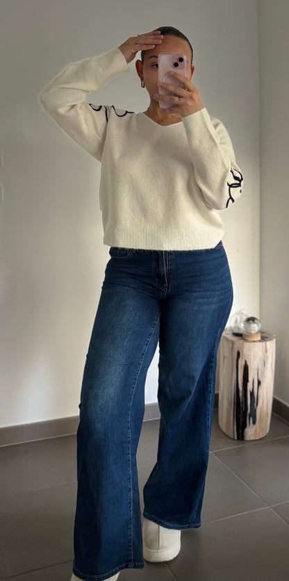 Pull Oleana - Blanc