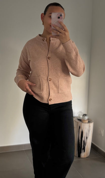 Gilet Esme - Rose poudre