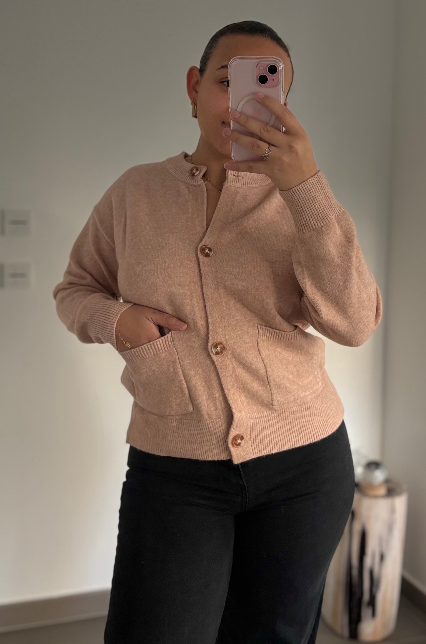 Gilet Esme - Rose poudre