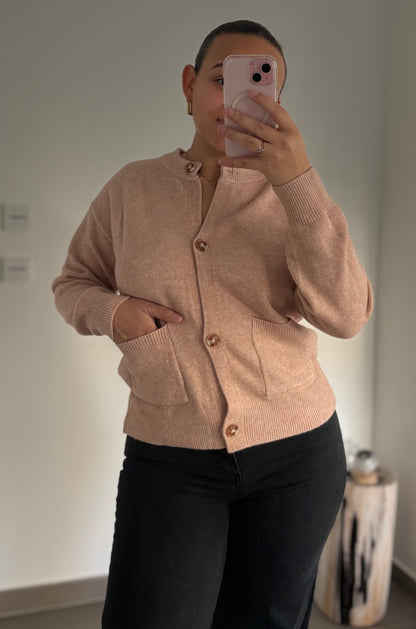 Gilet Esme - Rose poudre