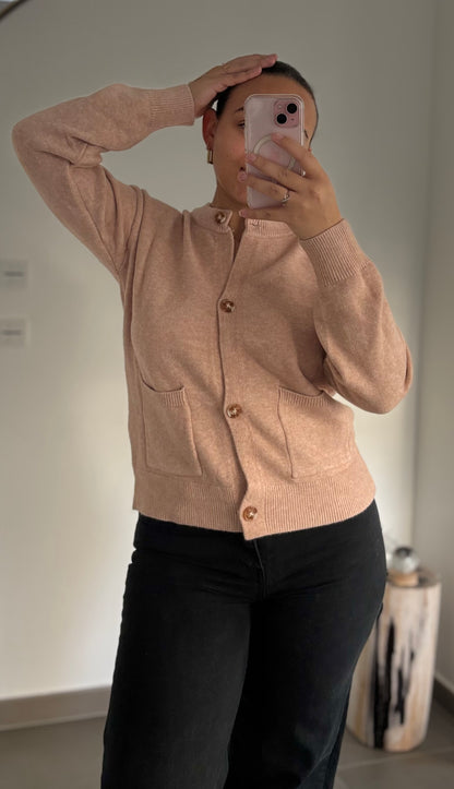 Gilet Esme - Rose poudre